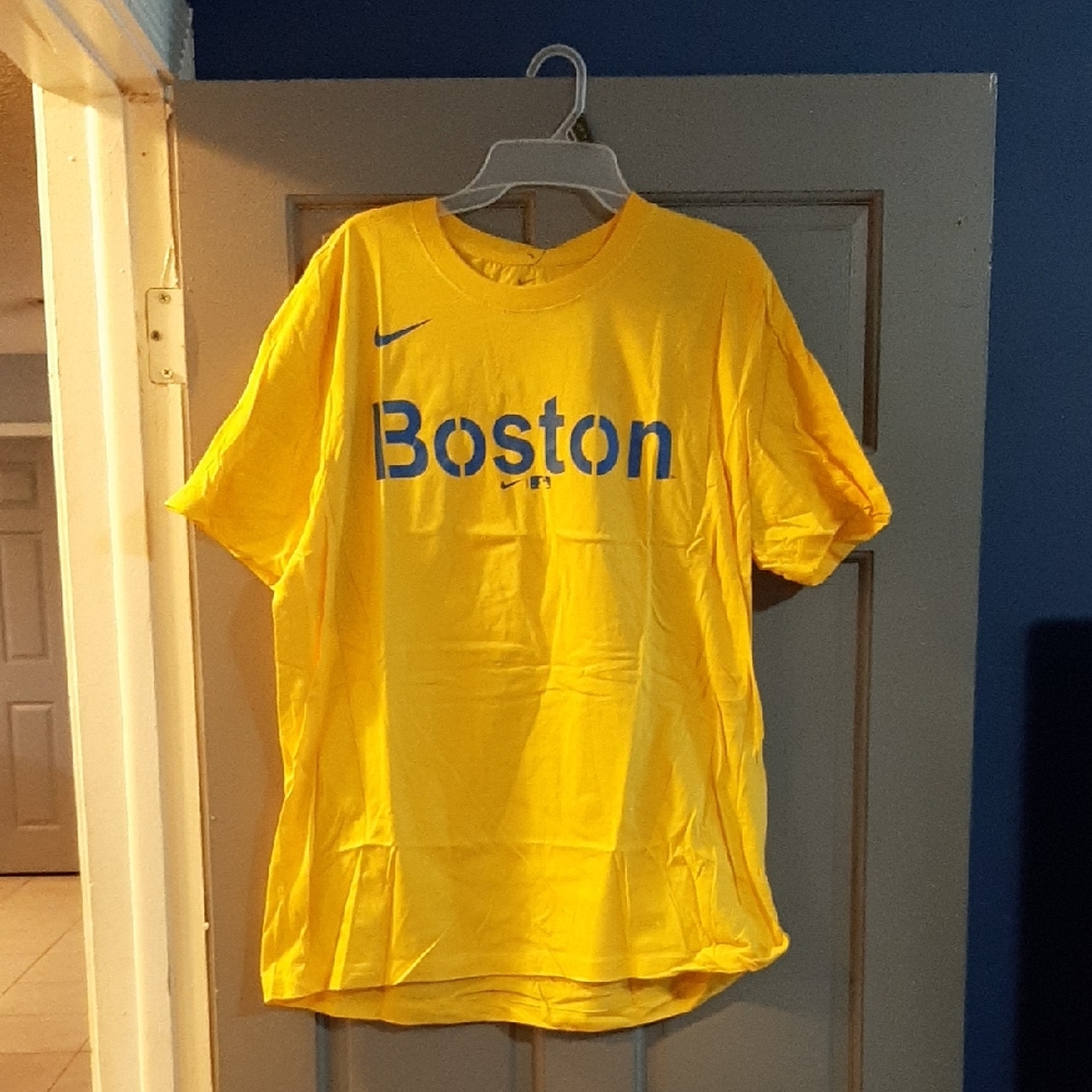 Xander Bogaerts Boston Red Sox Nike City Connect Name & Number T-Shirt - Gold